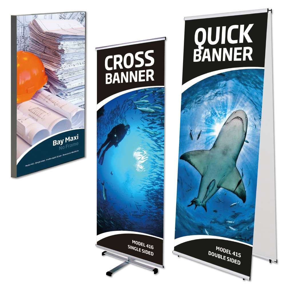 Indoor Banners - Sharp display & flexible setup | Displaylager.eu
