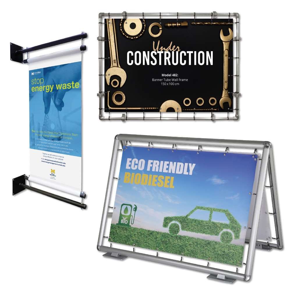 Outdoor banners - Weatherproof & visible solution | Displaylager.eu