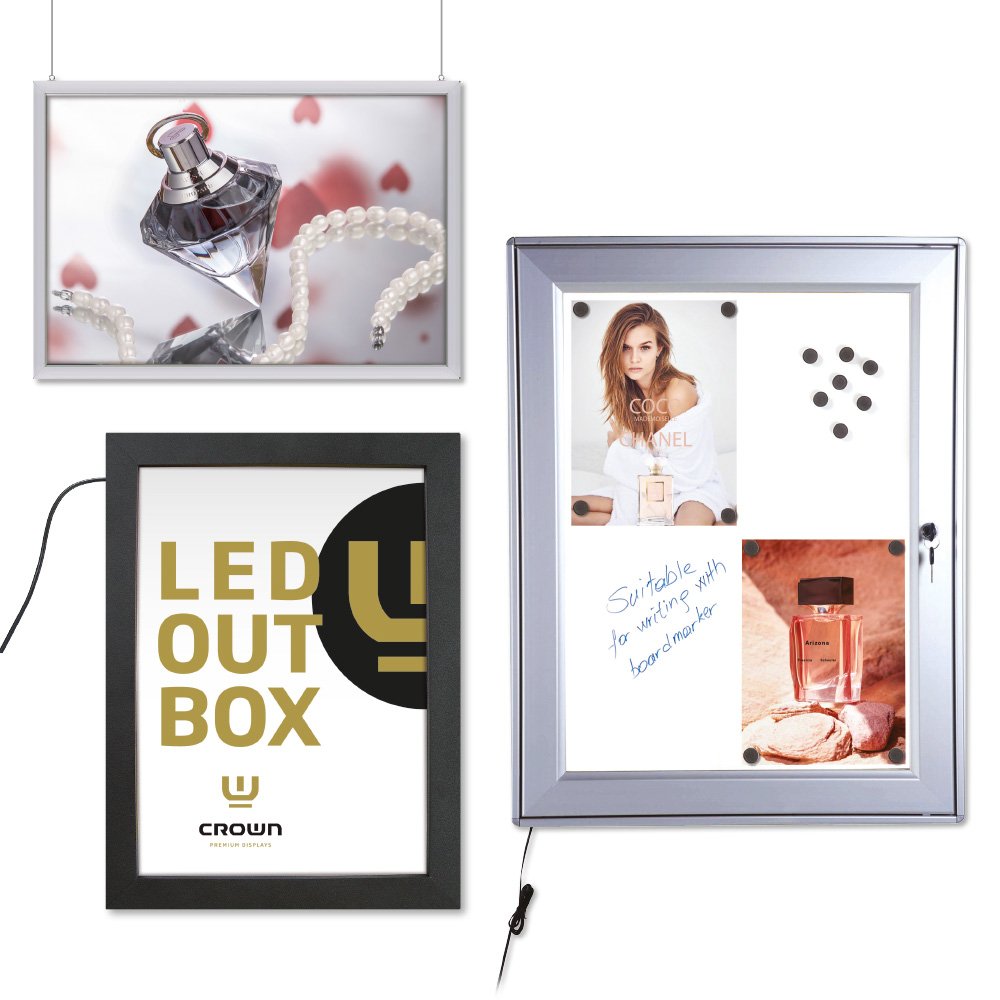 LED Light Frames - High visibility & modern design | Displaylager.eu