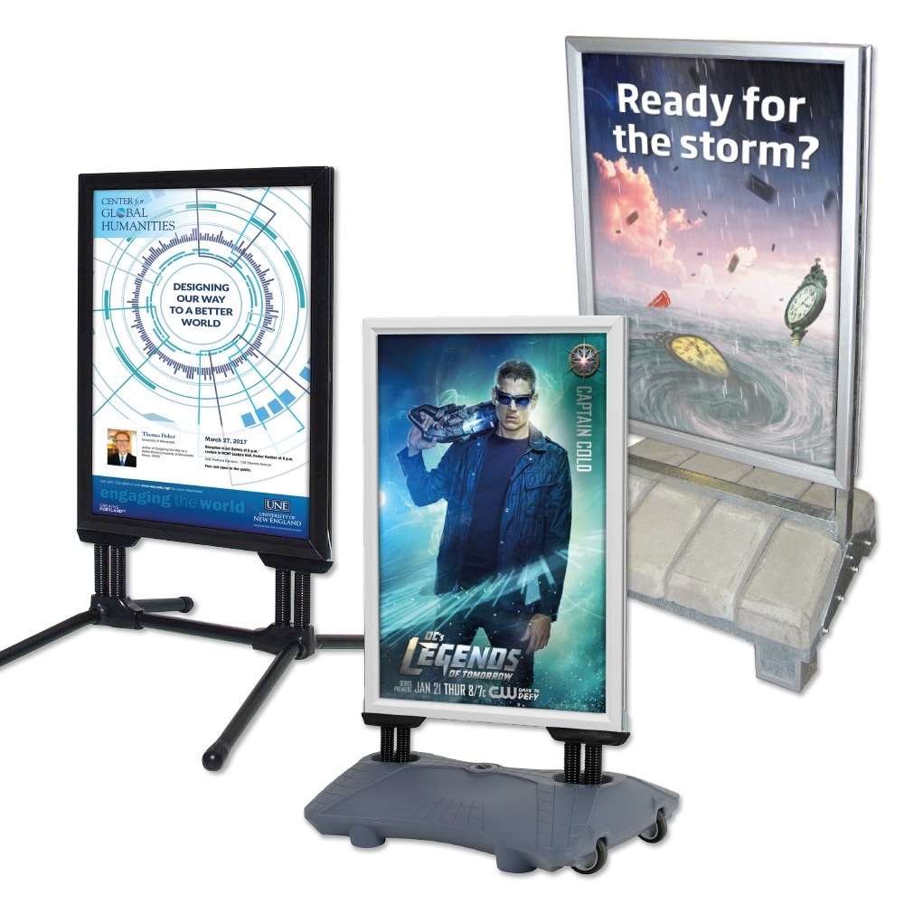 Wind-resistant signs - Extra stability & outdoor use | Displaylager.eu