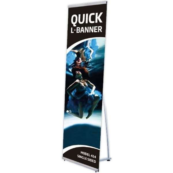 Quick L-Banner, single sided, 60 cm | Danish Sign Export