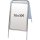 Expo Sign Standard Gatuställ - 70x100 cm - silver