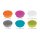 Magnets in 6 neon colors, pack of 10 pcs. Ø32 mm - Assorted