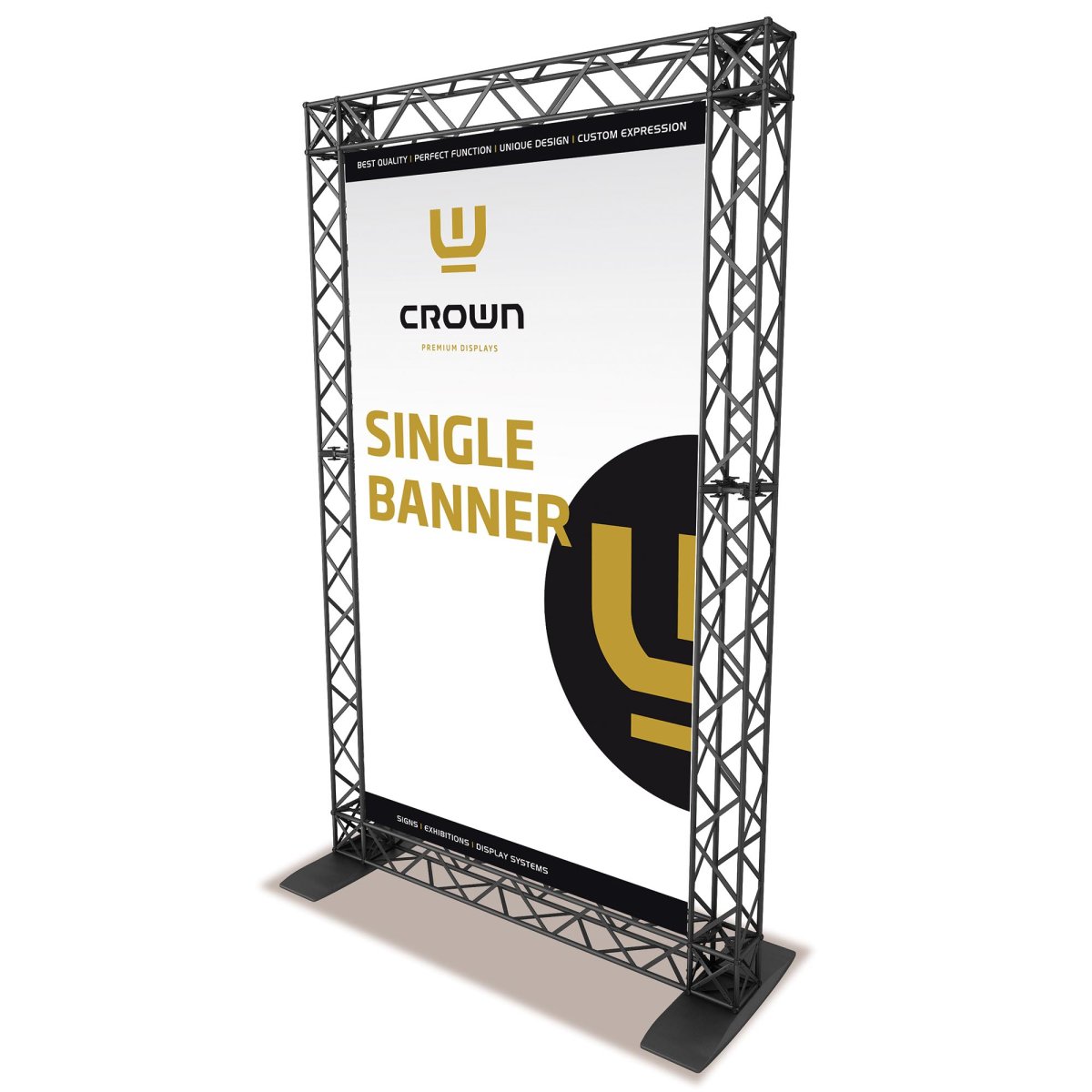 Crown Truss 15 Wall, Black | Danish Sign Export