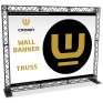 Crown Truss 15 banner v&auml;gg - vit