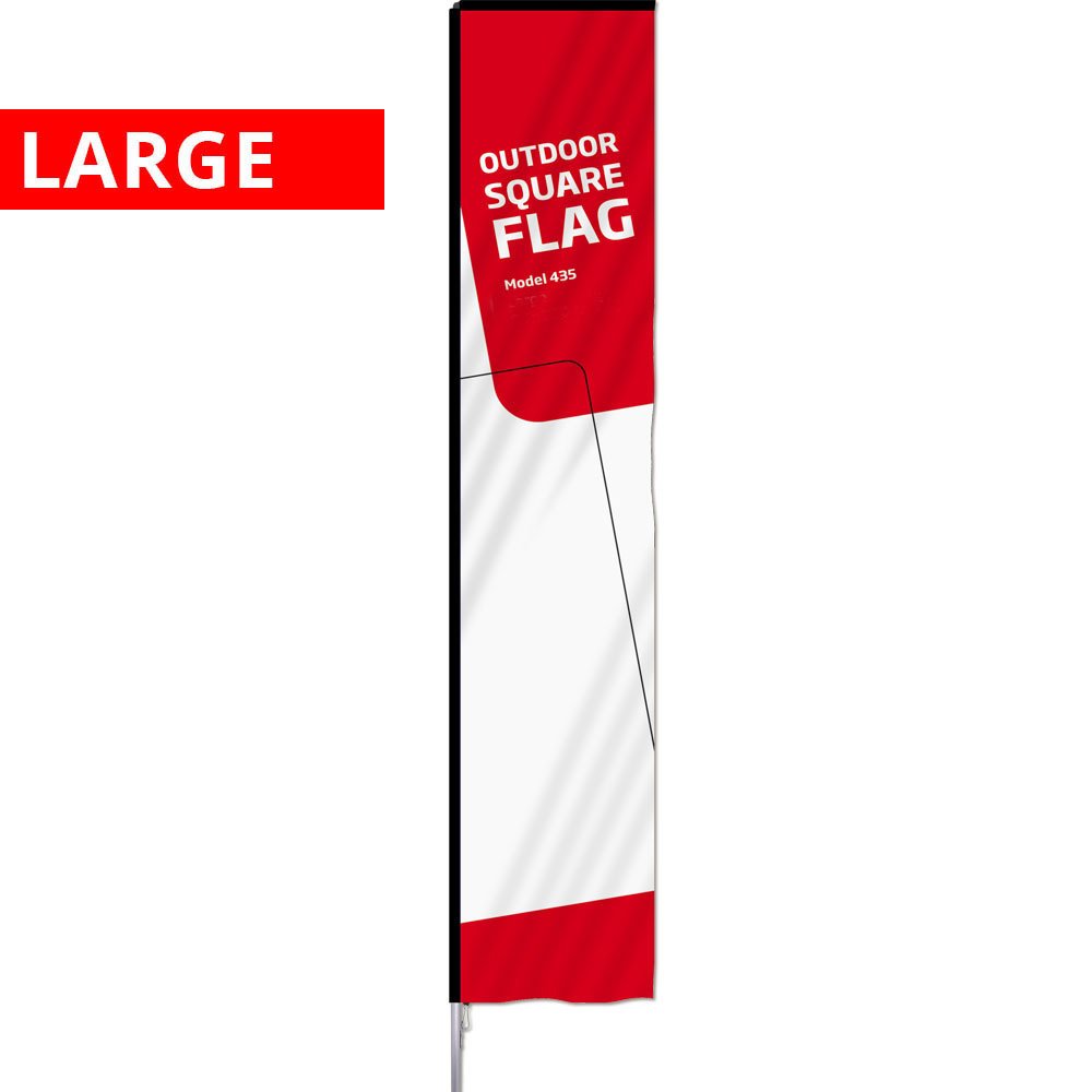 Teardrop Flag, Outdoor Square Flag, large, Rod system only | Danish ...