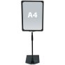 Flex Stander med hvid plastramme, A4