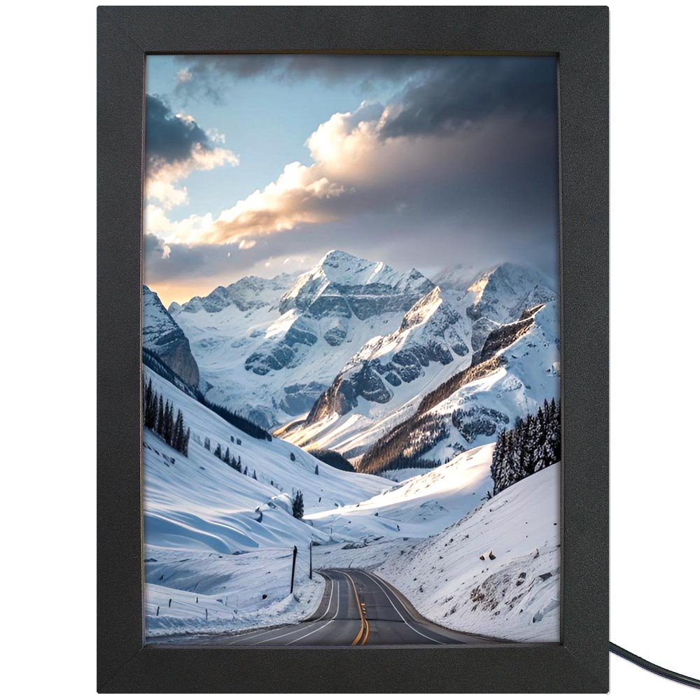 LED frame, Crown, single-sided frame with LED lighting, A3 - 29,7 x 42 ...