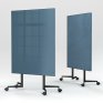 Move Acoustic mobil glastavle med akustikpanel - Khaki / Remix Screen 0908 - 120x150cm