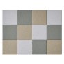 Akustikpaneler, Visual Wall Panels, Gr&aring; + Gr&oslash;n S&aelig;t, 12 stk. 30x30cm, 18mm tykkelse